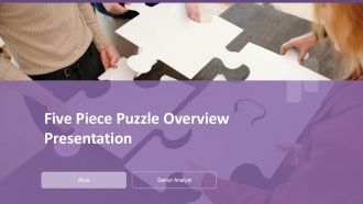 Five Piece Puzzle Overview Presentation PPT Slides ACP