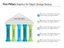 Five pillars graphics for object storage backup infographic template