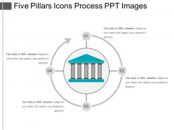 Five pillars icons process ppt images