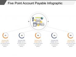 Five point account payable infographic powerpoint slide show