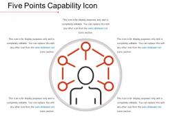 Five Points Capability Icon Ppt Presentation Examples