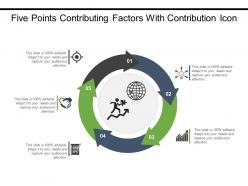 Five Points Contributing Factors With Contribution Icon