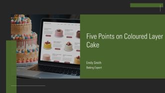 Five Points On Coloured Layer Cake PPT Designs AT