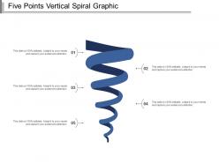 Five Points Vertical Spiral Graphic