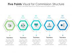 Five Points Visual For Commission Structure Infographic Template