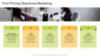 Five Pricing Objectives Marketing In Powerpoint And Google Slides Cpb
