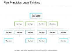 Five principles lean thinking ppt powerpoint presentation ideas graphics design cpb
