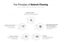 Five principles of network planning
