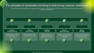 Five Principles Of Sustainable Marketing Comprehensive Guide To Sustainable Marketing Mkt SS