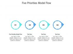 Five priorities model flow ppt powerpoint presentation styles graphic tips cpb