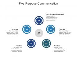 Five purpose communication ppt powerpoint presentation file inspiration cpb