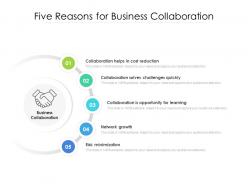 Five reasons for business collaboration