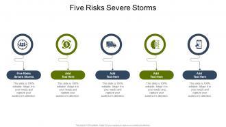 Five Risks Severe Storms In Powerpoint And Google Slides Cpb