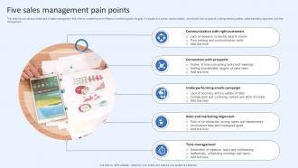 Five Sales Management Pain Points