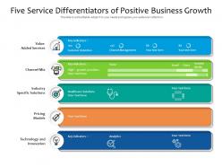 Five service differentiators of positive business growth