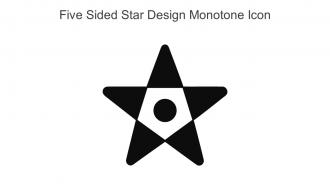 Five Sided Star Design Monotone Icon In Powerpoint Pptx Png And Editable Eps Format