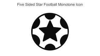 Five Sided Star Football Monotone Icon In Powerpoint Pptx Png And Editable Eps Format