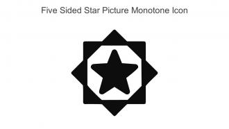 Five Sided Star Picture Monotone Icon In Powerpoint Pptx Png And Editable Eps Format