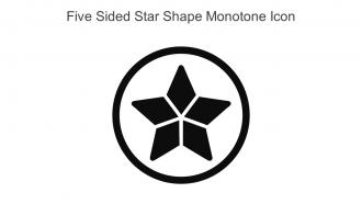 Five Sided Star Shape Monotone Icon In Powerpoint Pptx Png And Editable Eps Format