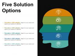 Five solution options powerpoint slide templates download