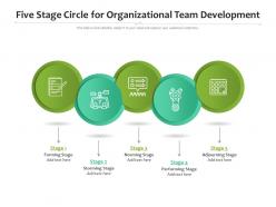 Five stage circle for organizational team development