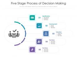 Five stage process of decision making