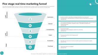 Five Stage Real Time Marketing Funnel