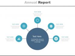 Five staged annual report for business powerpoint slides