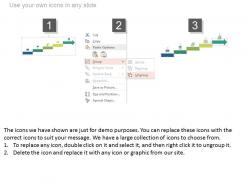 Five staged arrow stair timeline with years powerpoint slides