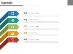five_staged_arrows_and_icons_for_business_agenda_powerpoint_slides_Slide01