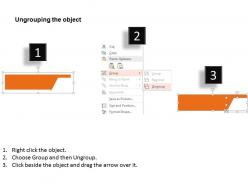 Five staged banner diagram for business flat powerpoint design