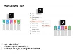 Five staged banner process diagram flat powerpoint design
