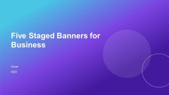 Five Staged Banners For Business PPT Example AT
