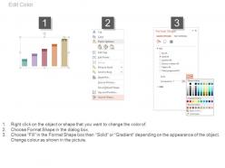 Five staged bar graph for financial management analysis powerpoint slides
