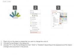 Five staged bar graph tags for business data powerpoint slides