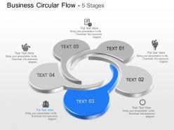57824104 style circular loop 5 piece powerpoint presentation diagram infographic slide