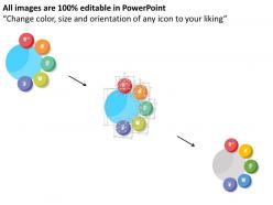 6497170 style circular semi 5 piece powerpoint presentation diagram infographic slide