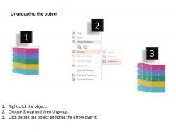 Five staged colored tags for business and management processes flat powerpoint desgin