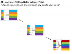 Five staged data and process apps flat powerpoint design