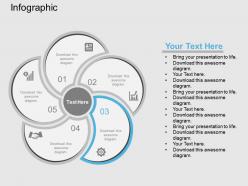 28333359 style circular loop 5 piece powerpoint presentation diagram infographic slide