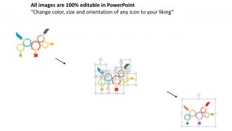 Five staged gear process for process control flat powerpoint design