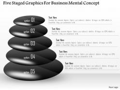 Five staged graphics for business mental concept powerpoint template