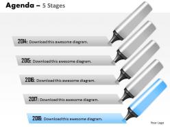 64517561 style essentials 1 agenda 5 piece powerpoint presentation diagram infographic slide