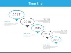 Five staged sequential timeline for business powerpoint slides