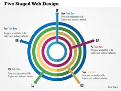 Five Staged Web Flat Powerpoint Design