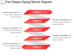 Five Staged Zigzag Banner Diagram