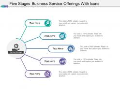 Five Stages Business Service Offerings With Icons