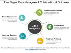 Five stages case management collaboration and outcomes