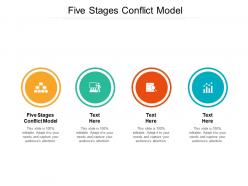 Five stages conflict model ppt powerpoint presentation gallery layout ideas cpb