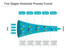 Five stages horizontal process funnel